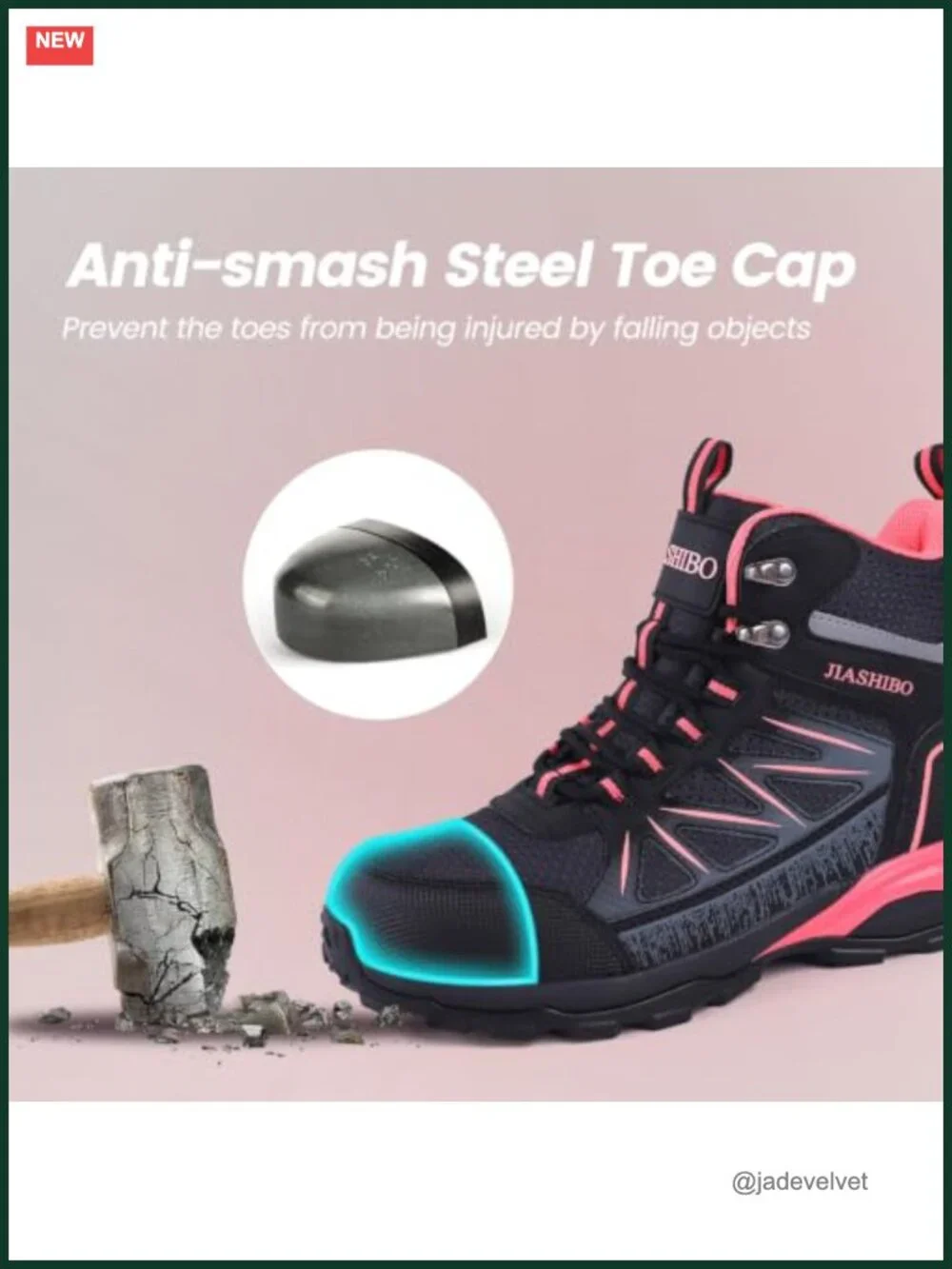 Steel Toe Insulated Work Boots Women Slip Resistant Puncture Proof